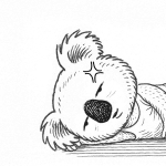 掃除機苦手コアラ