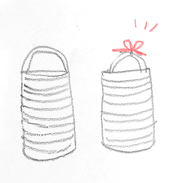 IKEAのランドリーバッグ2個